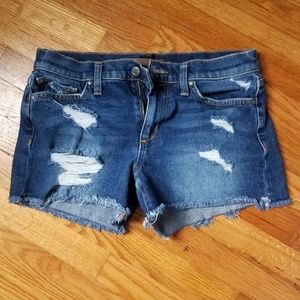 Distressed cut off shorts
